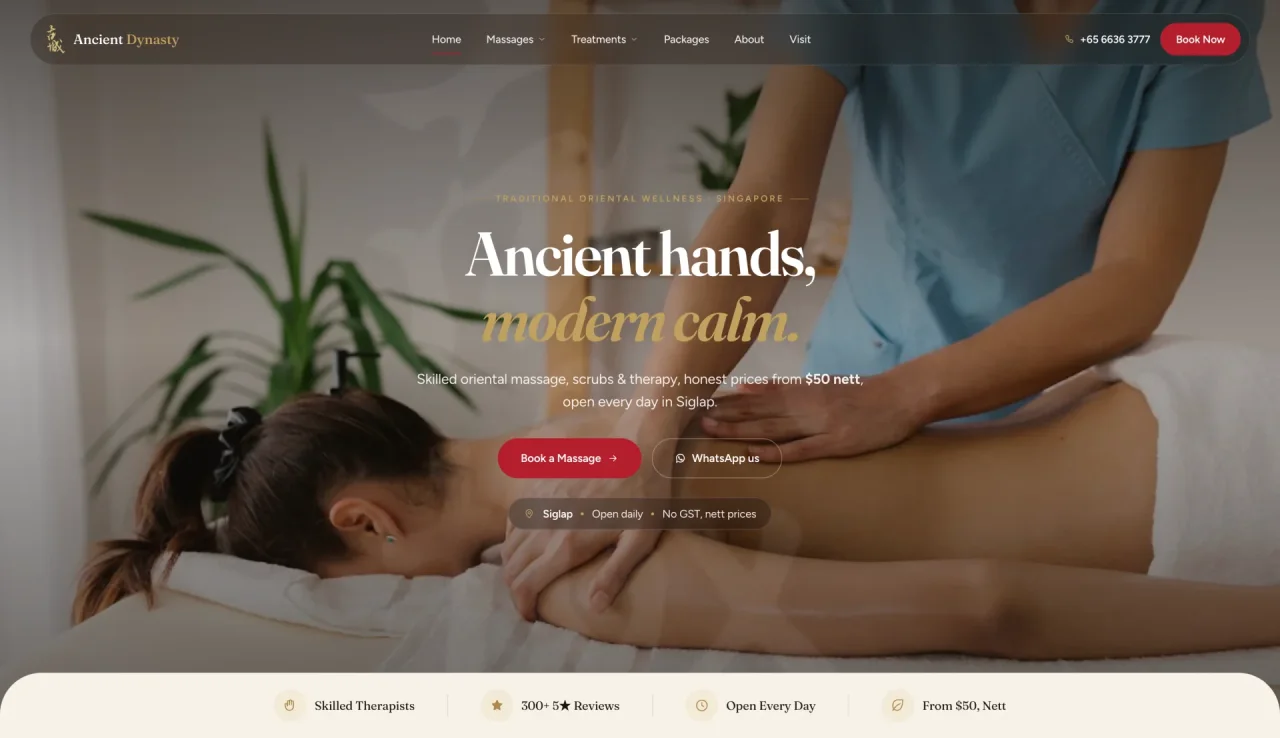 Ancient Dynasty website project