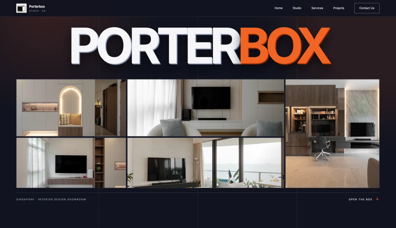 Porterbox Studio website project